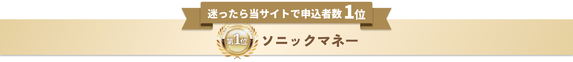迷ったら当サイトで申込者数1位ソニックマネー
